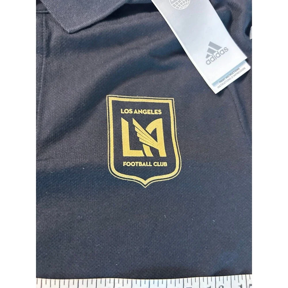 LAFC Men’s Adidas Black Polo Size M